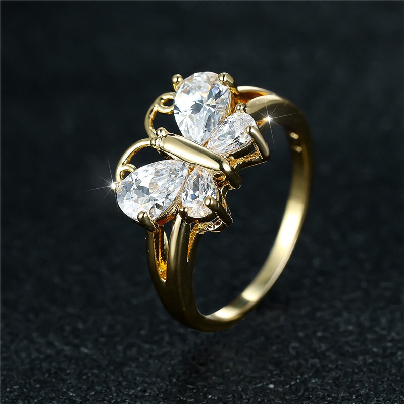 Gold Butterfly Ring